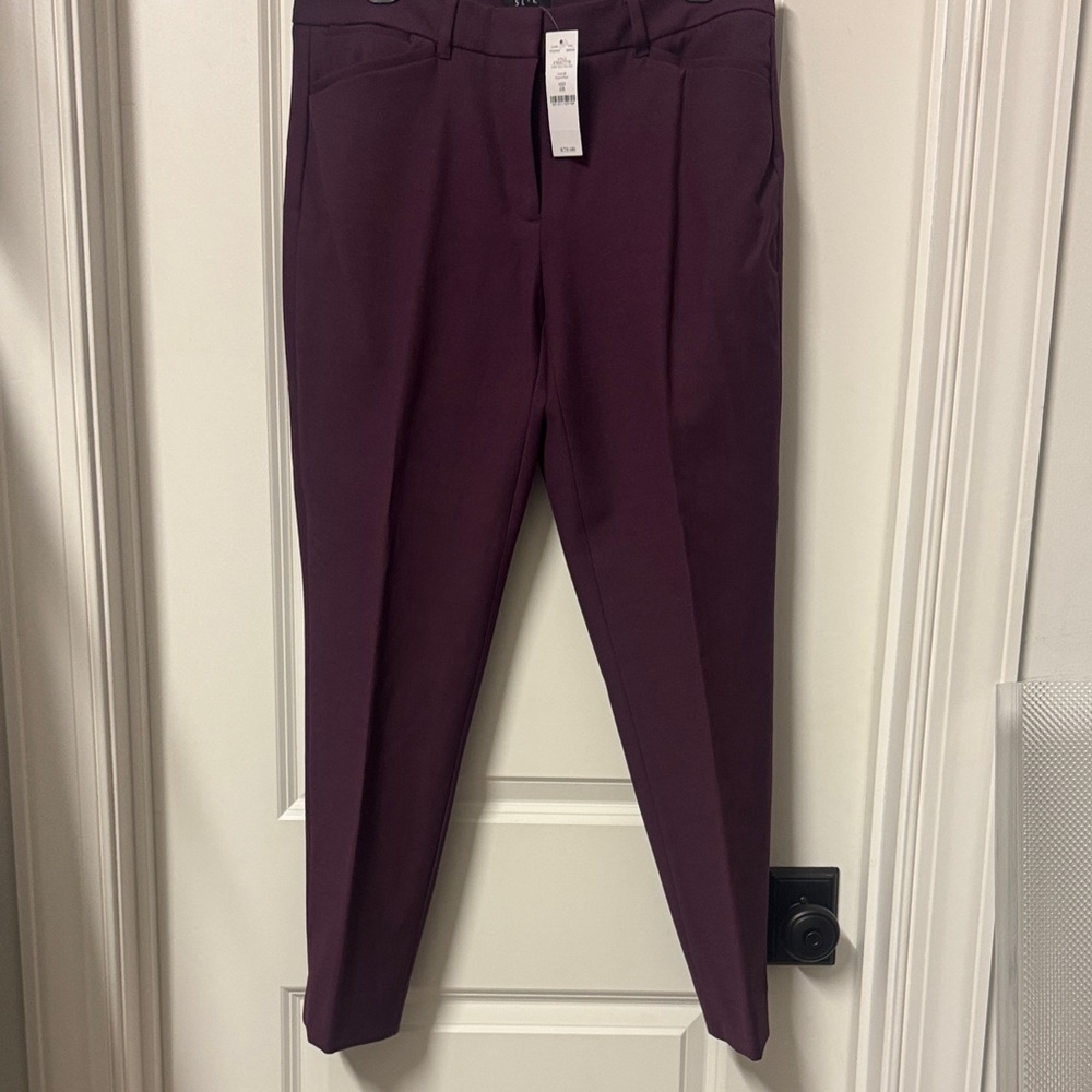 White House Black Market Deep Purple Women's Trousers